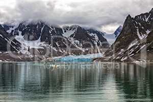 Magdalenafjord in Svalbard islands, Norway