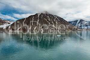 Magdalenafjord in Svalbard islands, Norway