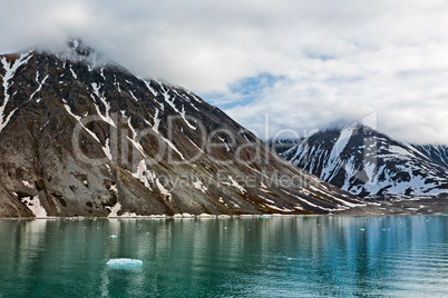 Magdalenafjord in Svalbard islands, Norway