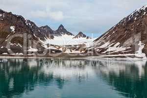 Magdalenafjord in Svalbard islands, Norway