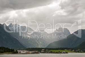 Along the Romsdalsfjorden near Andalsnes, Norway