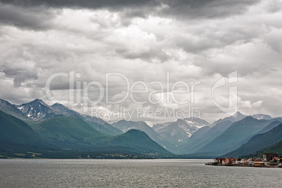 Along the Romsdalsfjorden near Andalsnes, Norway