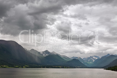 Along the Romsdalsfjorden near Andalsnes, Norway