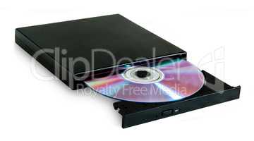 DVD drive with disc