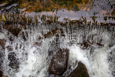 Close up of shallow rock stream.