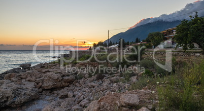Summer evening in Dhermi, Albania