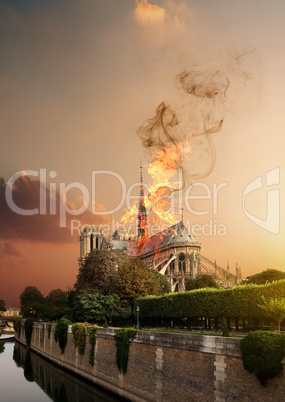 Fire in Notre Dame