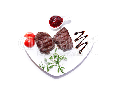 Grilled Meat And Vegetables