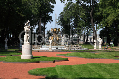 Summer Garden In St. Petersburg, Russia