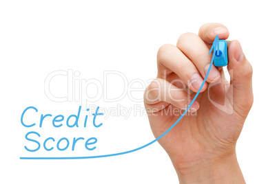 Increasing Credit Score Graph Concept