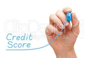 Increasing Credit Score Graph Concept