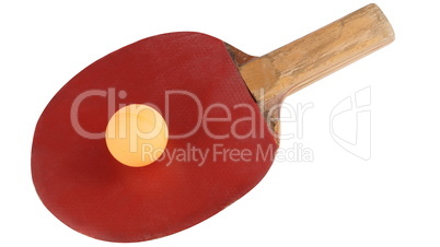 table tennis bat isolated