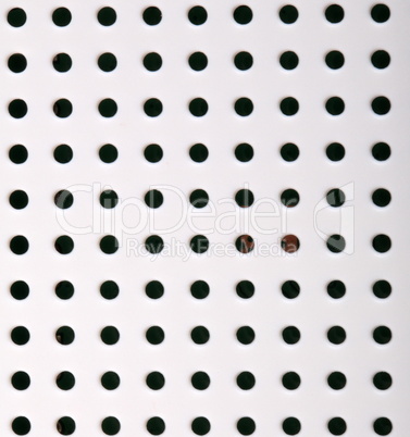 plastic background with holes