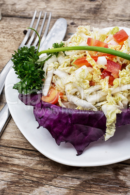 Vegetarian spring salad