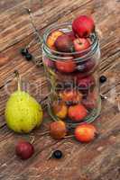 autumn pear rosehip