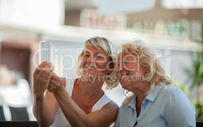 Moms making a selfie