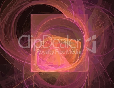 one Illustration of digital fractal with multicolor one Illustration of digital fractal with multicolor