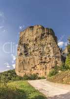 Rock formation in Meteora, Greece