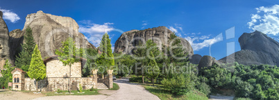 Rock formation in Meteora, Greece