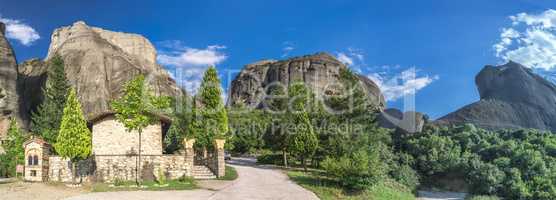 Rock formation in Meteora, Greece