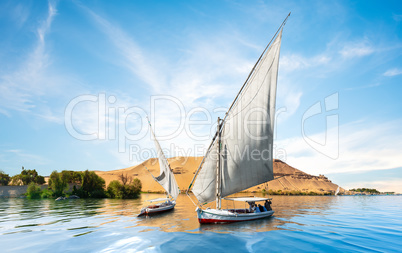 Nile and boats