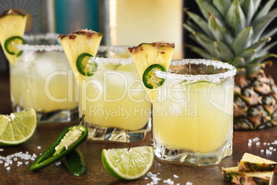 Pineapple Margarita with Jalapeno