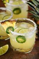 Pineapple Margarita with Jalapeno