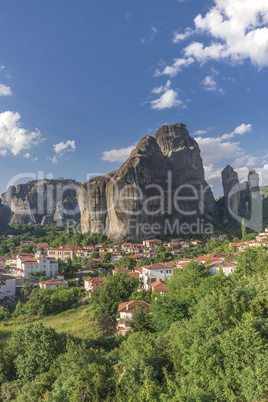 Kastraki village in Meteora mountains, Greece