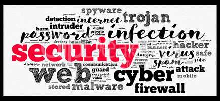 Security word cloud concept