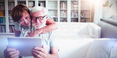 Senior couple using digital tablet Senior couple using digital tablet