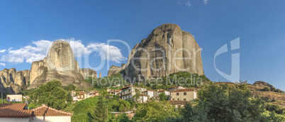 Kastraki village in Meteora mountains, Greece