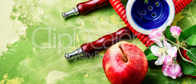 Hookah with apple tobacco