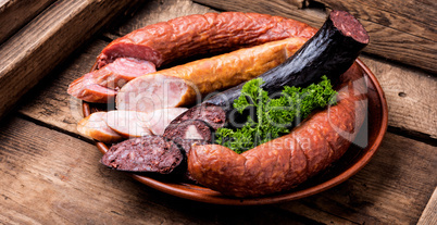 Assortment of salami