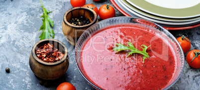 Tomato gazpacho soup