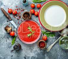 Tomato gazpacho soup