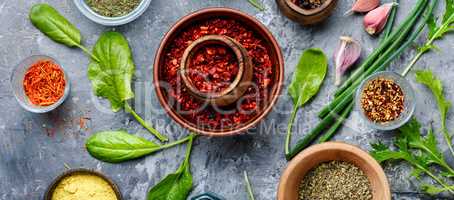 Aromatic spices and herbs