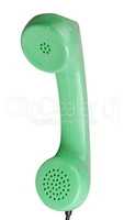 Old Green Rotary Telephone handset