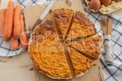 Karotten Quiche