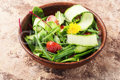 Fresh spring salad