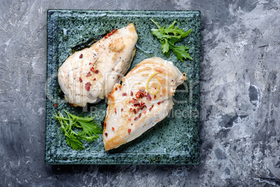 Grilled healthy chicken breasts