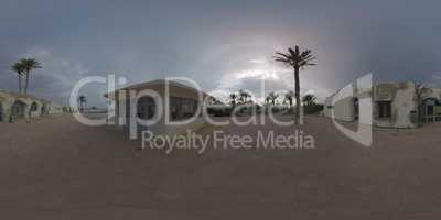 360 VR Abandoned resort on the coast in Tunisia