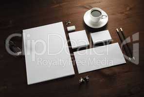 Blank corporate stationery