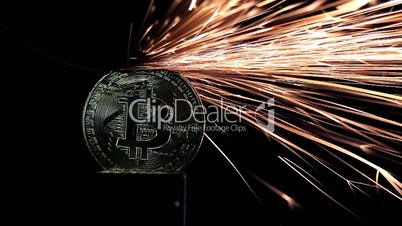 Electric wheel grinding on Bitcoin