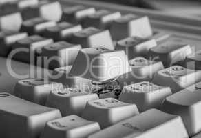 Computer keyboard close up