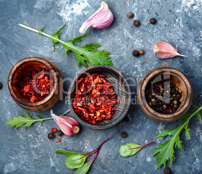 Aromatic spices and herbs