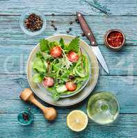 Healthy vegan salad