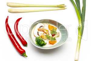Tom kha gai Suppe aus dem Thailand