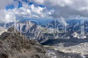 Reintal in Bavaria an einem bewölkten Tag