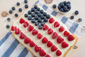 USA Flag Cake