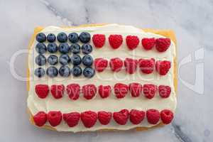 USA Flag Cake